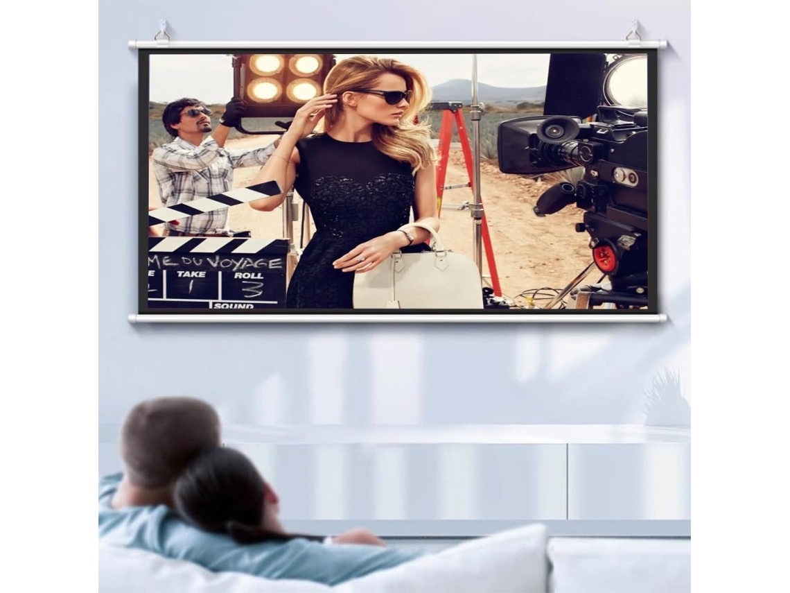 Pantalla De Proyector Portátil Para Exteriores De 60 Pulgadas, Pantalla De Proyector De Vídeo Hd Manual Para