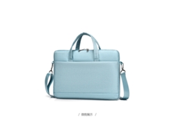 Bolso bandolera/portátil/maletín grande de 15,6 pulgadas, color azul claro, de gran capacidad y resistente a los impactos.