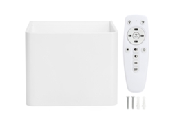 Lámpara De Pared Led Inteligente De 20 W Con 3 Temperaturas De Color Y Control Remoto Bluetooth 2.4g, Color Blanco.