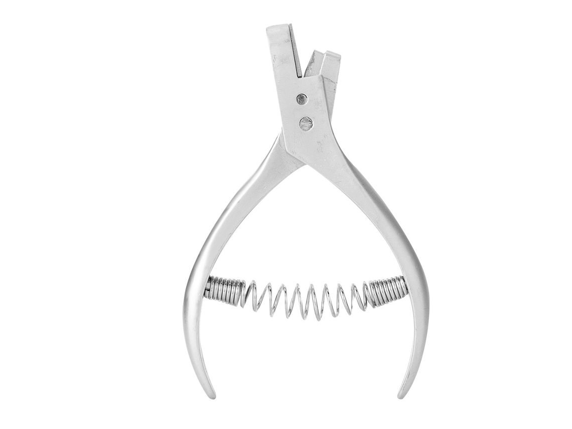 Alicates para cortar correas de reloj de cuero