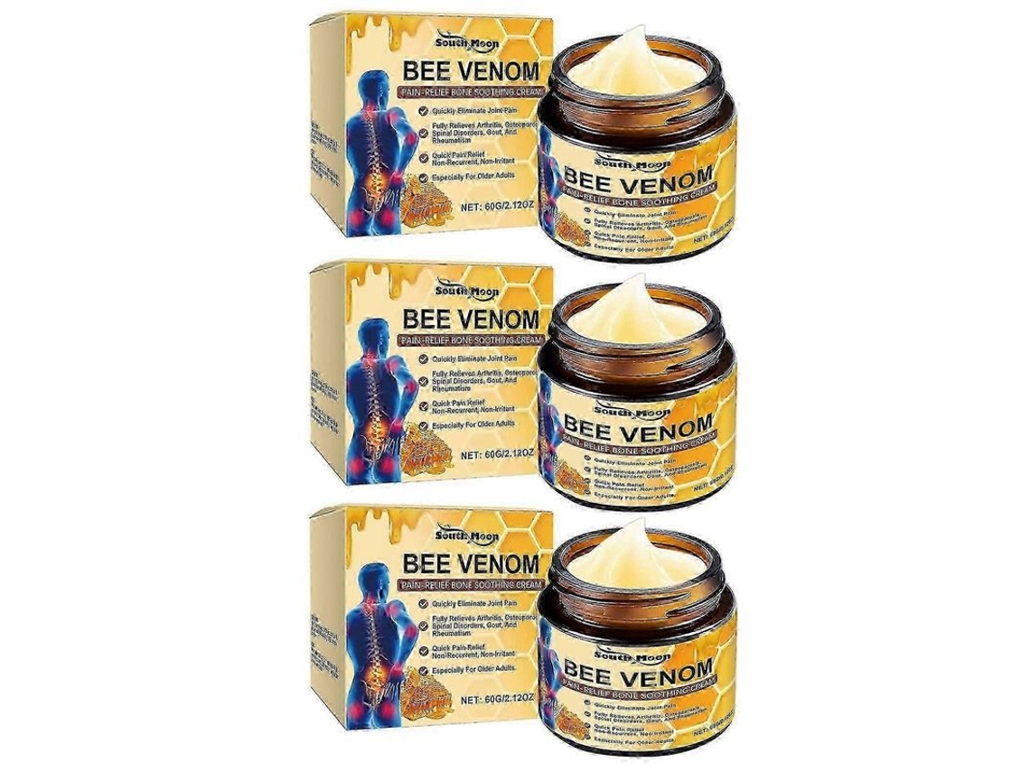Crema Terapéutica Con Veneno De Abeja Para La Artritis. Alivia El Dolor De Cuello, Espalda, Rodillas Y Manos. 60 G.