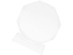 Trofeo Octogonal De Cristal De 200 Mm, Premio De Pie, Placa Conmemorativa En Blanco Para Premios.