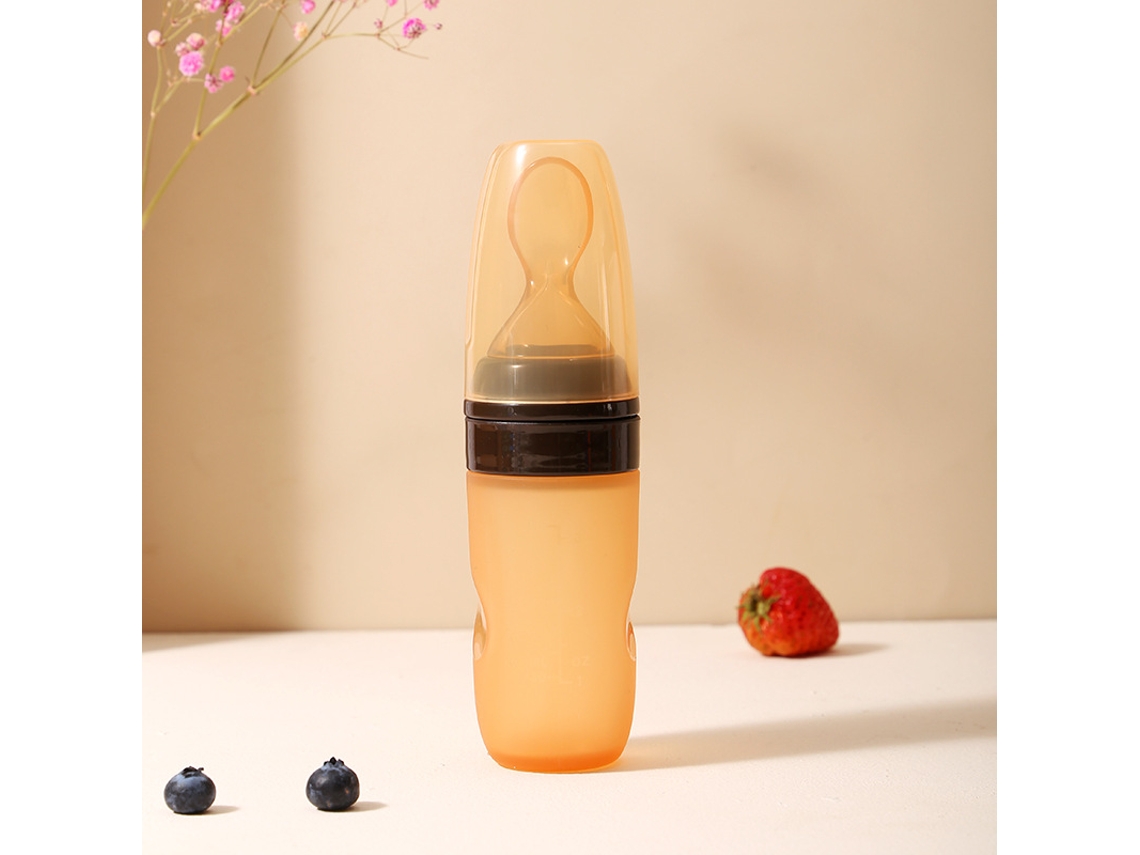 Cuchara De Silicona Para Bebé, Adecuada Para La Alimentación Con Biberón Y El Entrenamiento De Alimentación Del Bebé.