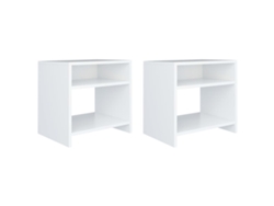 Mesas-De-Cabeceira LOVELY HOME Mesinha 2 Pcs 40X30X40 Cm Aglomerado Branco