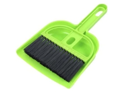 Juego Multifuncional De Mini Tamiz Y Escoba, Herramientas De Limpieza Pequeñas, Portátiles Para El Hogar, La Cocina, El Teclado, El Coche, Verde.