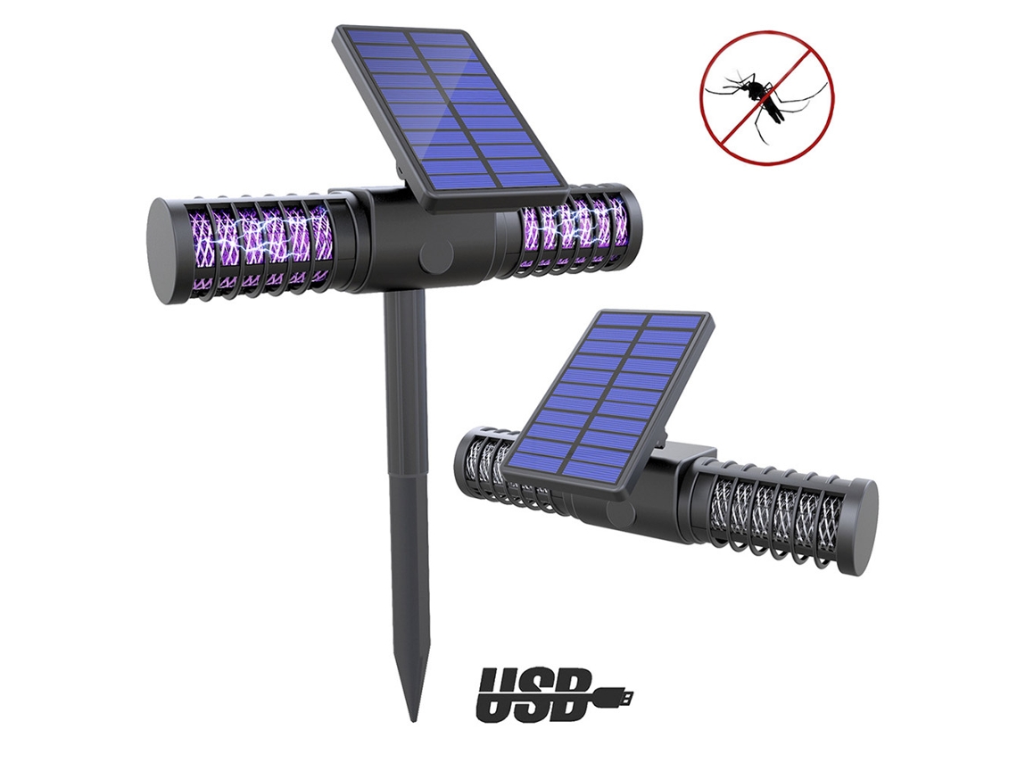 Matamoscas solar USB LED impermeable