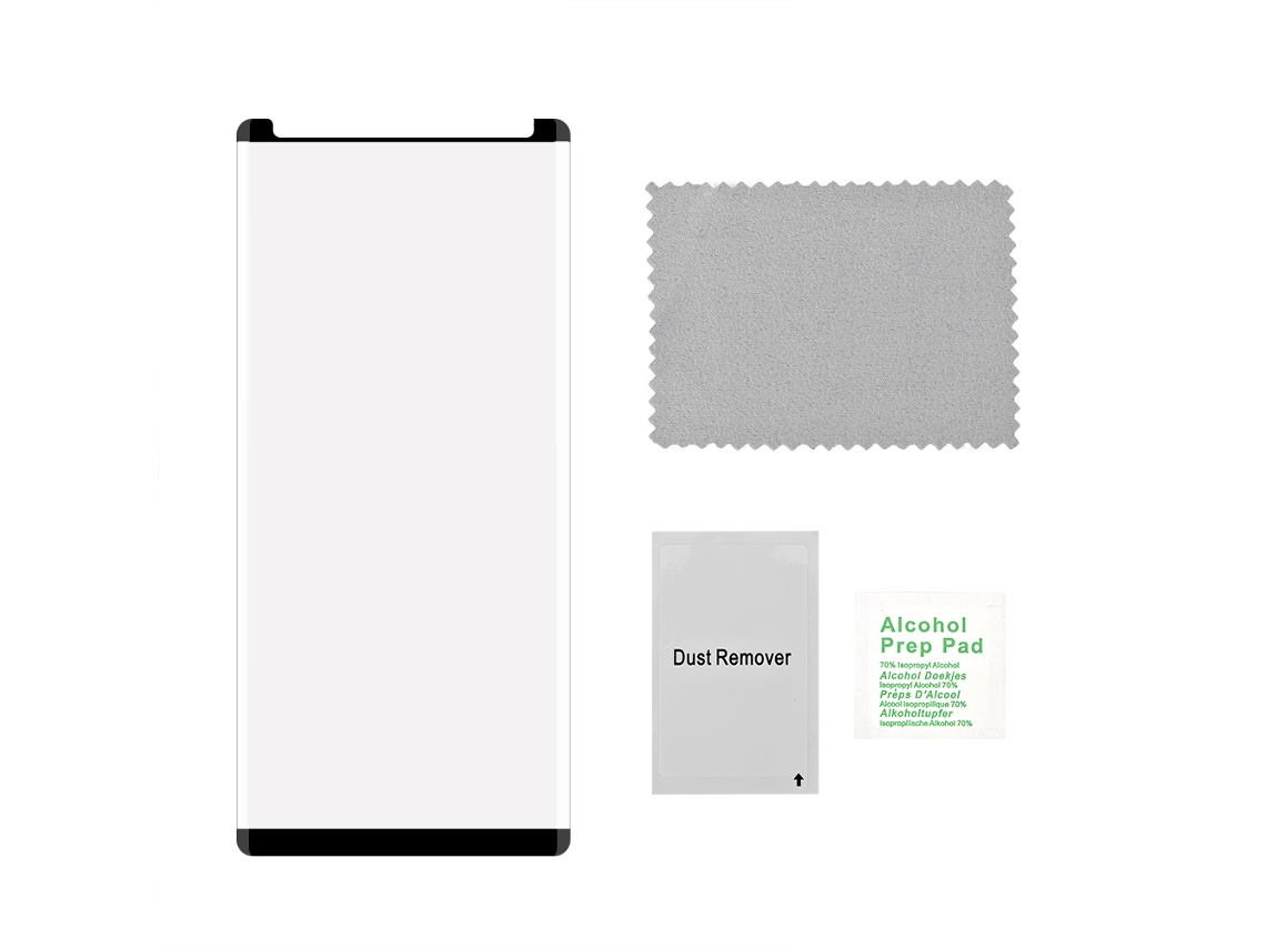 Protector De Pantalla De Vidrio Templado Samsung Note8 (pantalla Completa Curva 3d, Borde Brillante Hd)