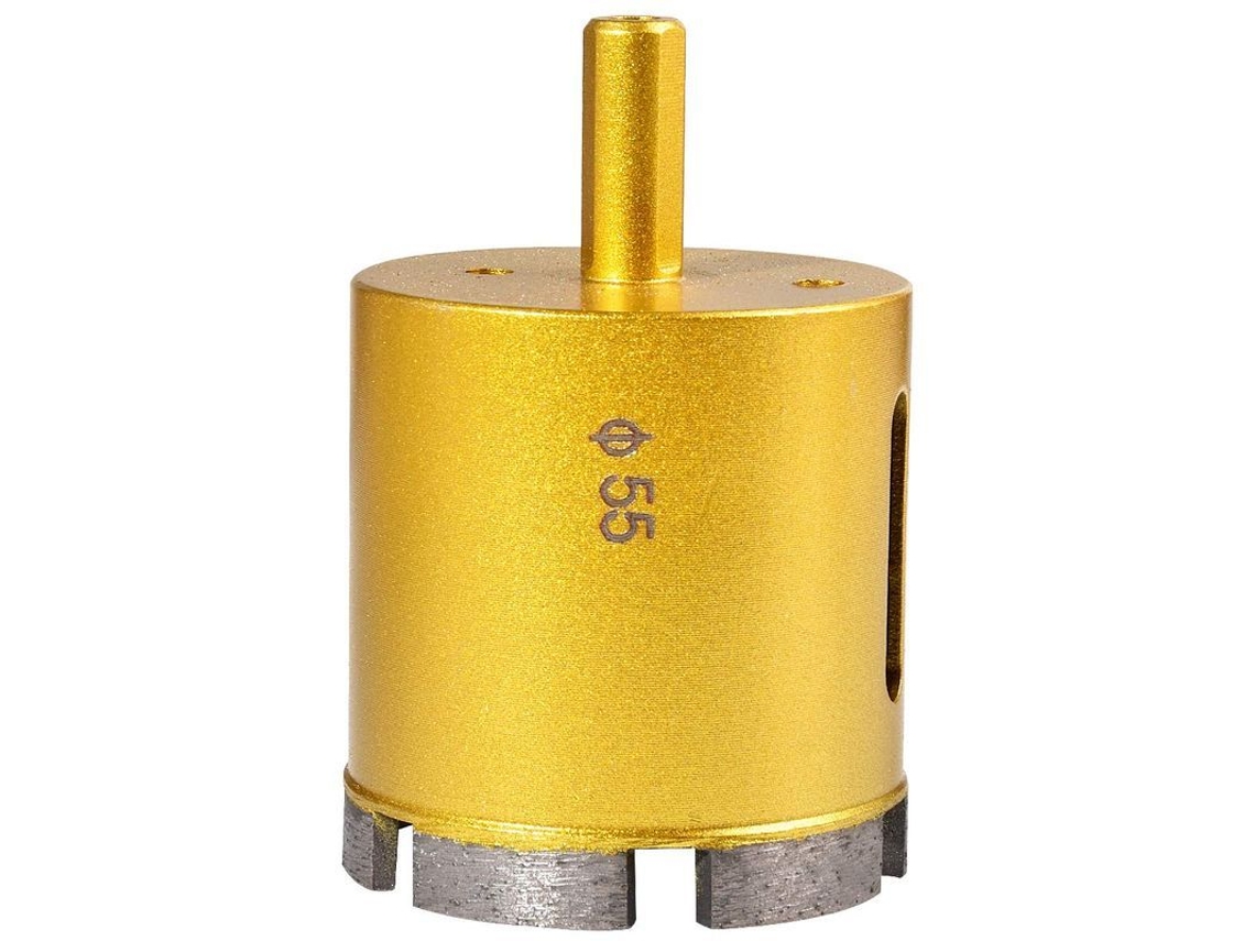 Broca Hueca De Diamante 55mm Para Vidrio, Porcelana, Mármol, Baldosas Y Granito Gyx