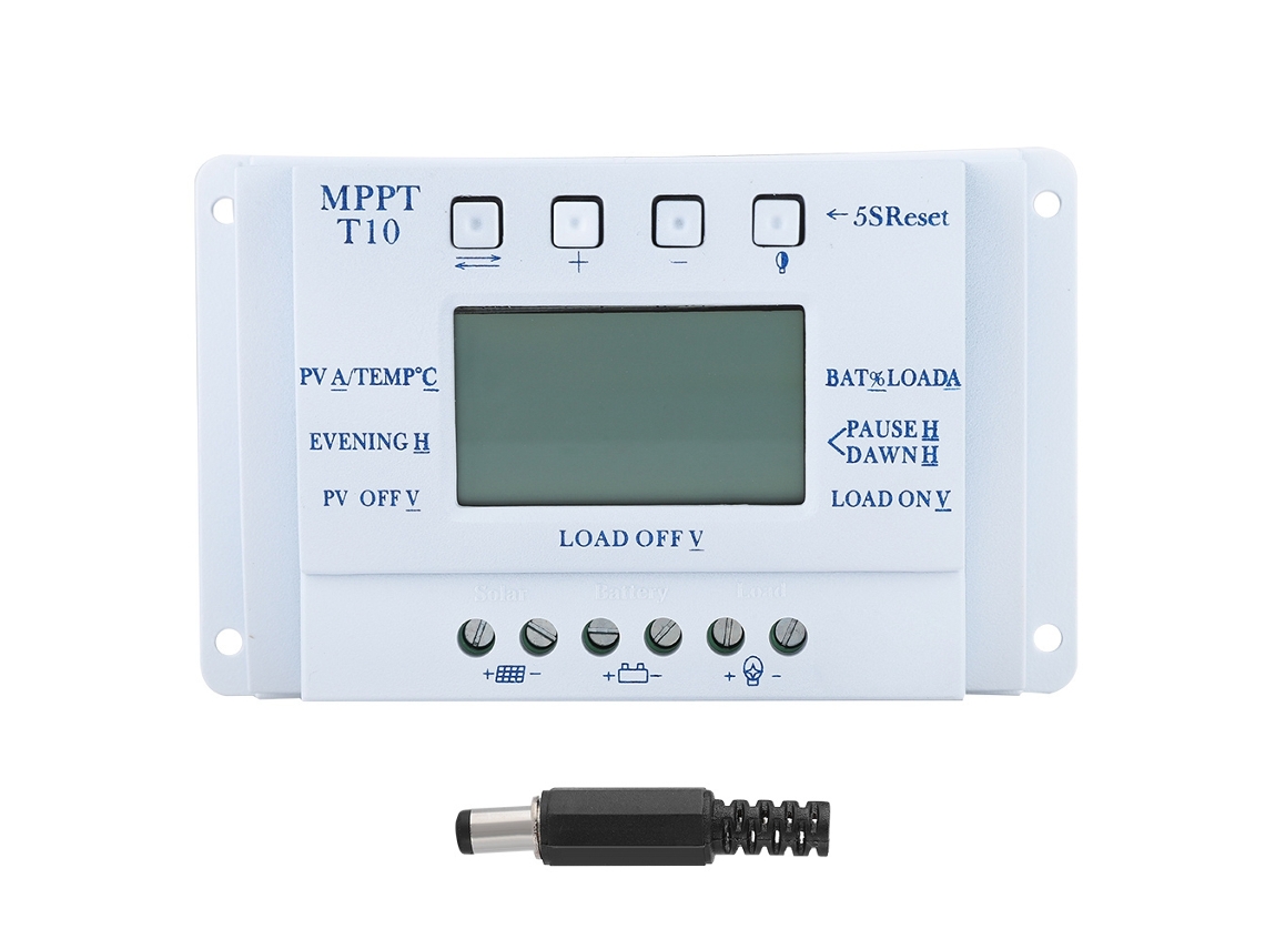 Controlador de carga solar inteligente (MPPT, pantalla LCD)
