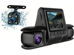 Cámara Dvr Para Coche Con 3 Lentes, Cámara De Salpicadero Hd 1080p