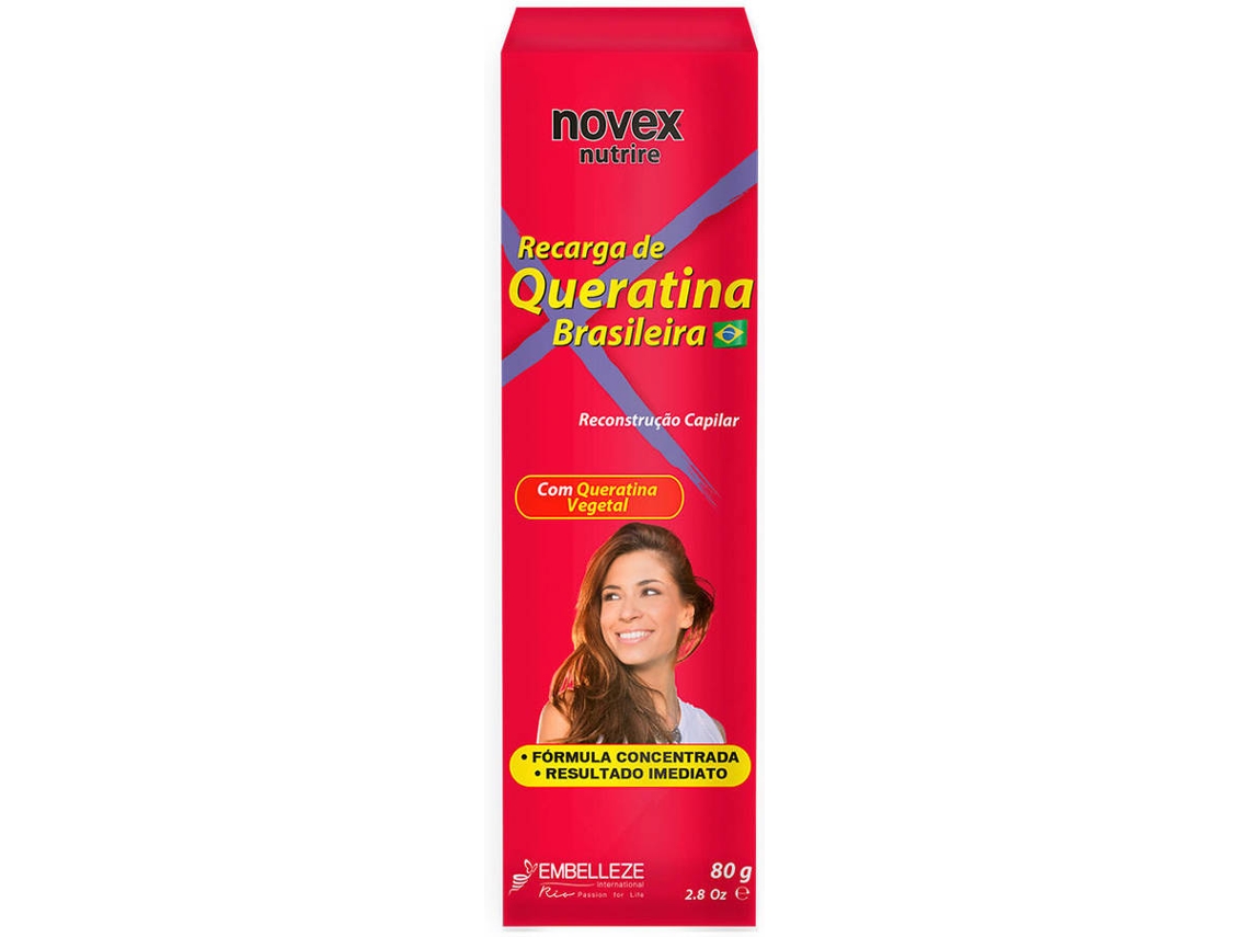 Recarga de Queratina NOVEX Queratina Brasileña 80g