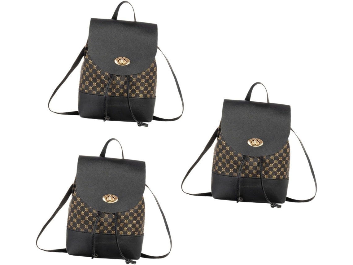 Bolso Tote Grande Negro Con Cordón Ajustable Para Mujer.