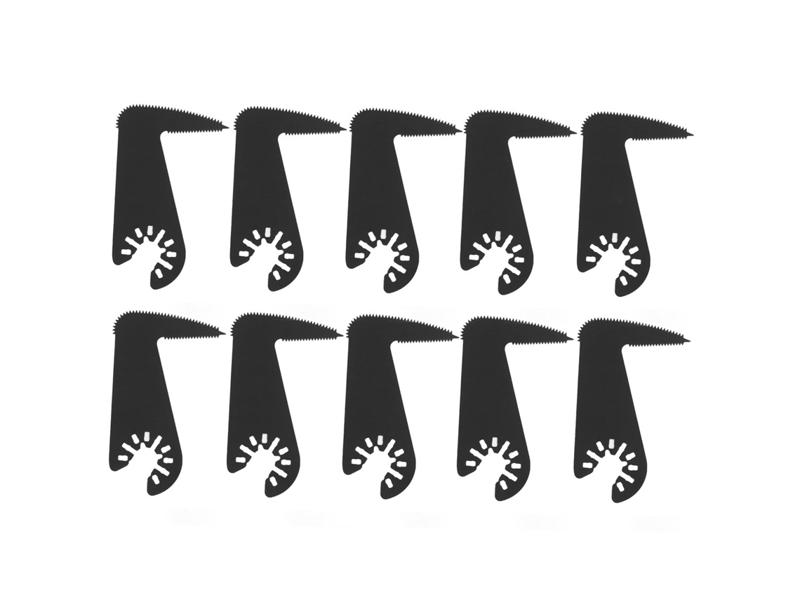 10 Hojas De Sierra Oscilantes De Acero De Alta Velocidad, Con Forma De Hoz, Para Herramientas Multiusos.