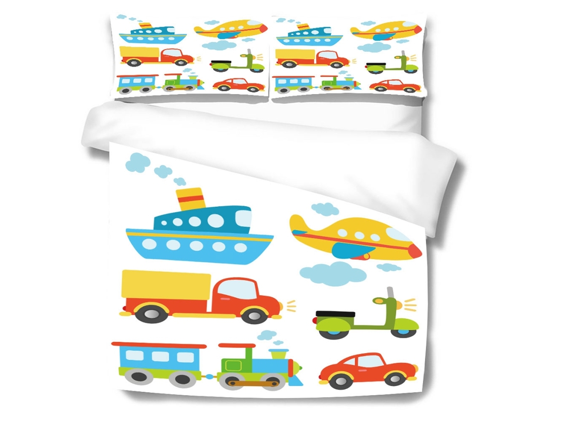Juego de edredón y almohadas de 3 piezas de 140x200cm, almohadas de 50x75cm x 2 para un dormitorio confortable
