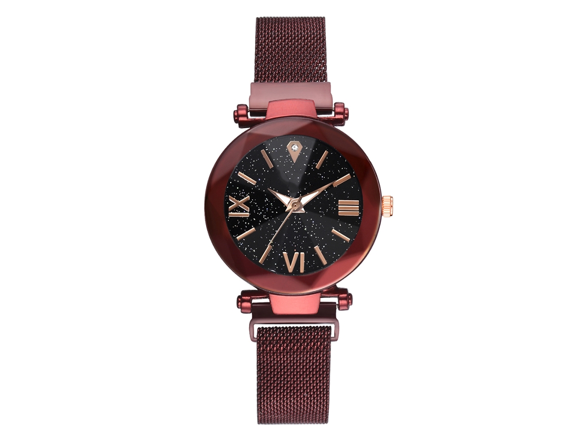 Reloj De Pulsera Casual Para Mujer Zhoulianfa Con Diamantes De Imitación (oro Rosa Y Blanco)
