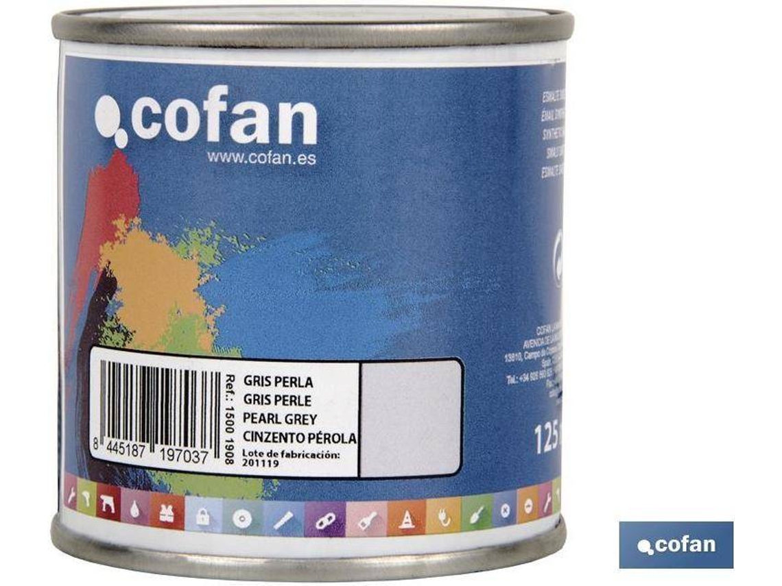 Esmalte Sintético COFAN Gris Perla   (125 ml)