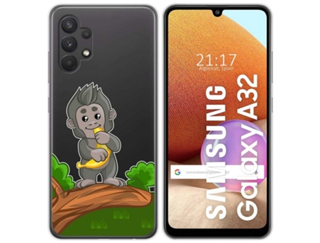 Carcasa Samsung Galaxy A32 4G TUMUNDOSMARTPHONE Dibujos Transparente Multicolor