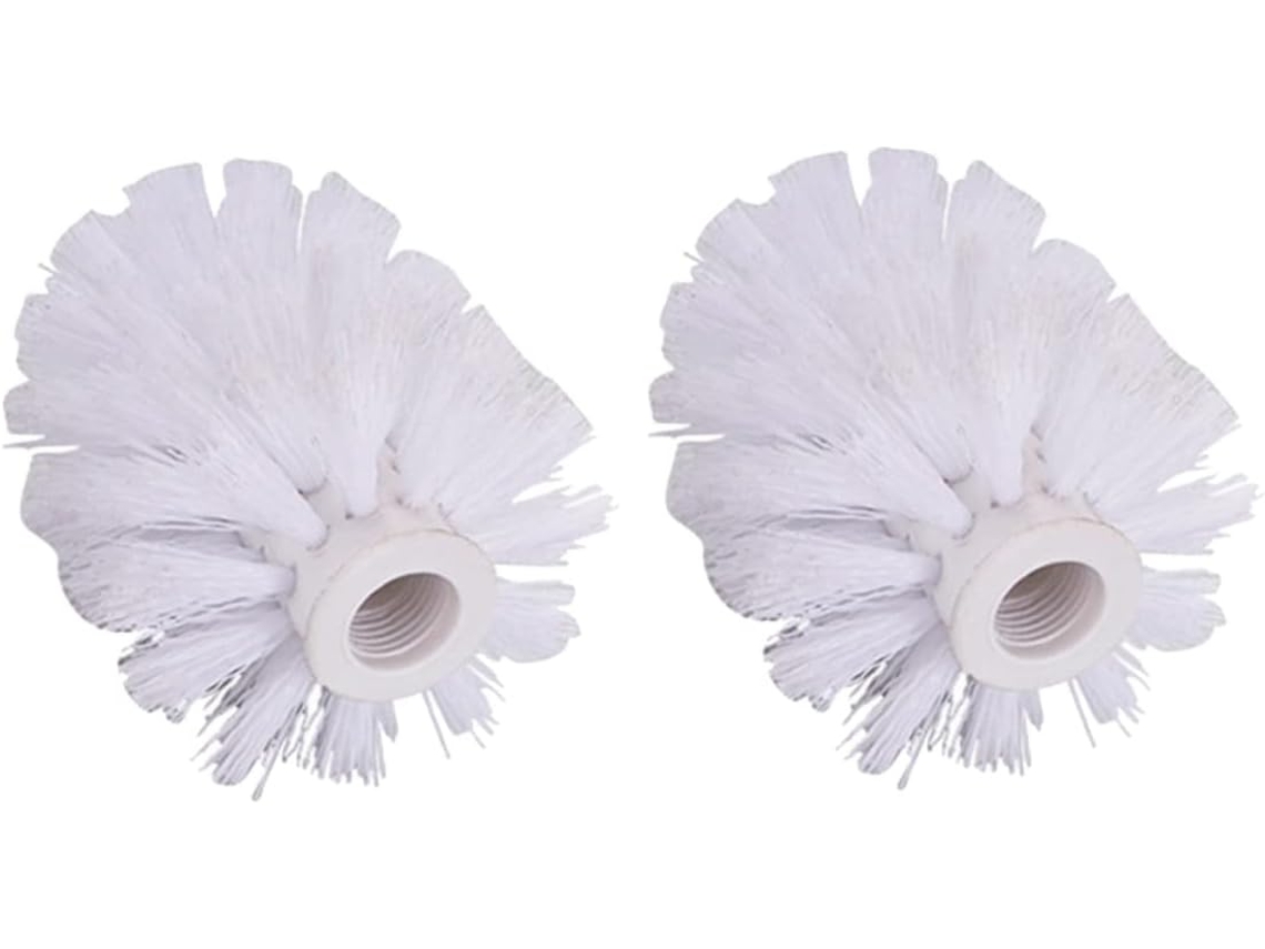 Juego de 2 cabezales de repuesto de plástico para cepillos de inodoro, compatibles con accesorios roscados, Slowmoose