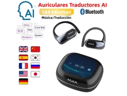Auriculares Estéreo Con Pantalla Táctil (negros), Compatibles Con Más De 100 Idiomas, Multifuncionales, Incluye Micrófono.