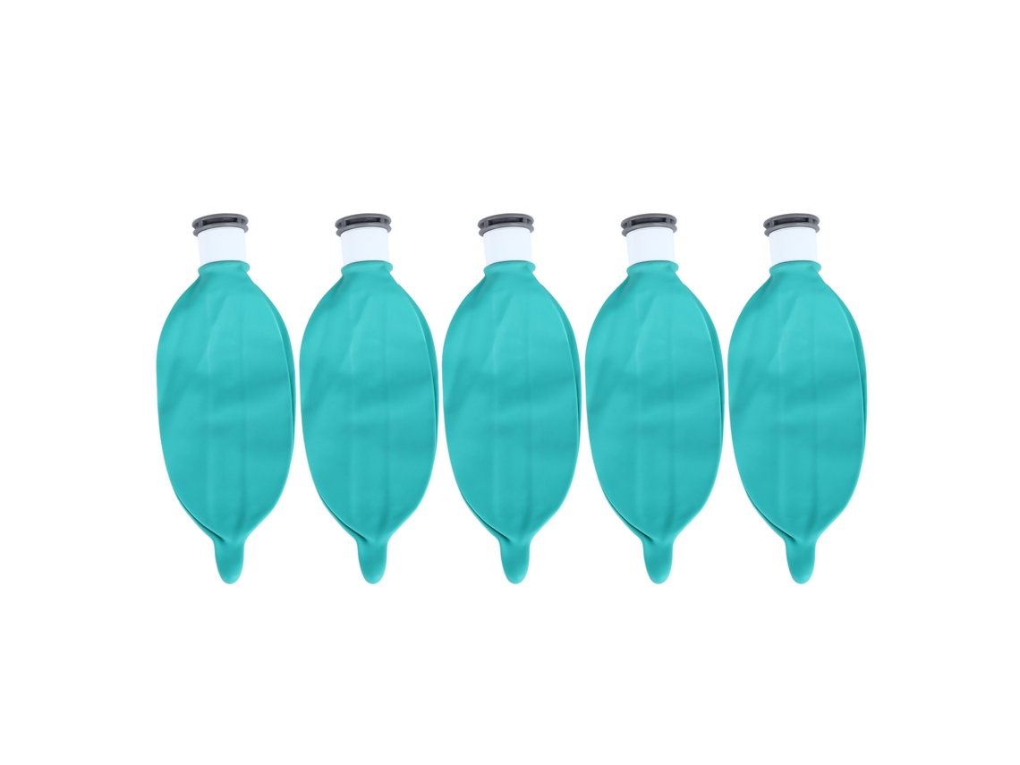 5 bolsas reutilizables de NBR transpirables de 0,5 L para laboratorio industrial de 22 mm