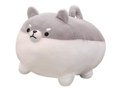 2026-48777-juguete De Peluche Linjou Shiba Inu Almohada Suave Regalo Para Niños Niñas 40cm Gris