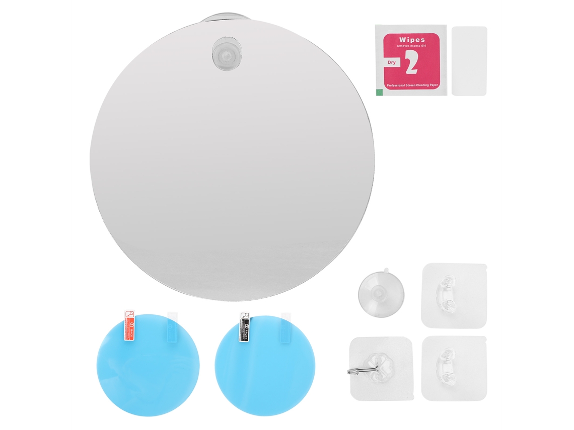 Espejo Antihumedad Para Ducha Y Afeitado Redondo Para Baño Fácil De Instalar Y Duradero