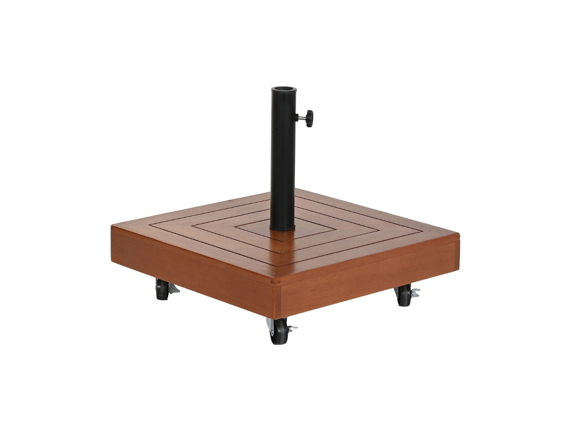 Base para Sombrilla DKD HOME DECOR Natural Negro Metal Granito Hormigón (48 x 48 x 39 cm)