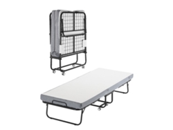 Cama plegable con colchón de espuma de 10 cm y estructura metálica Tekmaquinas