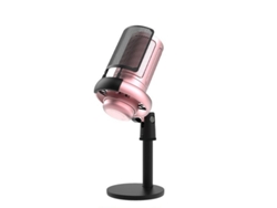 Micrófono Para Juegos, Micrófono Usb Para Pc Para Podcasts Y Vídeos Con Silenciamiento Rápido, Indicador Rgb, Botón Giratorio De Ganancia, C