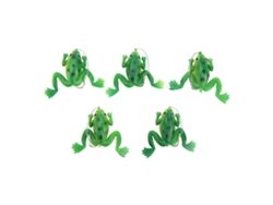 Señuelo (señuelo De Pez Biónico Anti-enredos) Ranas Anti-enredos Set De 5 Piezas 4cm3g Cebo Blando Verde Rana Pequeña Pez Falso