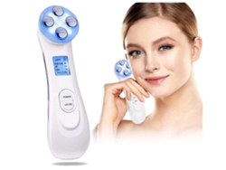 Dispositivo de belleza ultrasónico Yemaesre RF con 6 modos de luz LED para el cuidado de la piel, antiarrugas, antienvejecimiento, color blanco