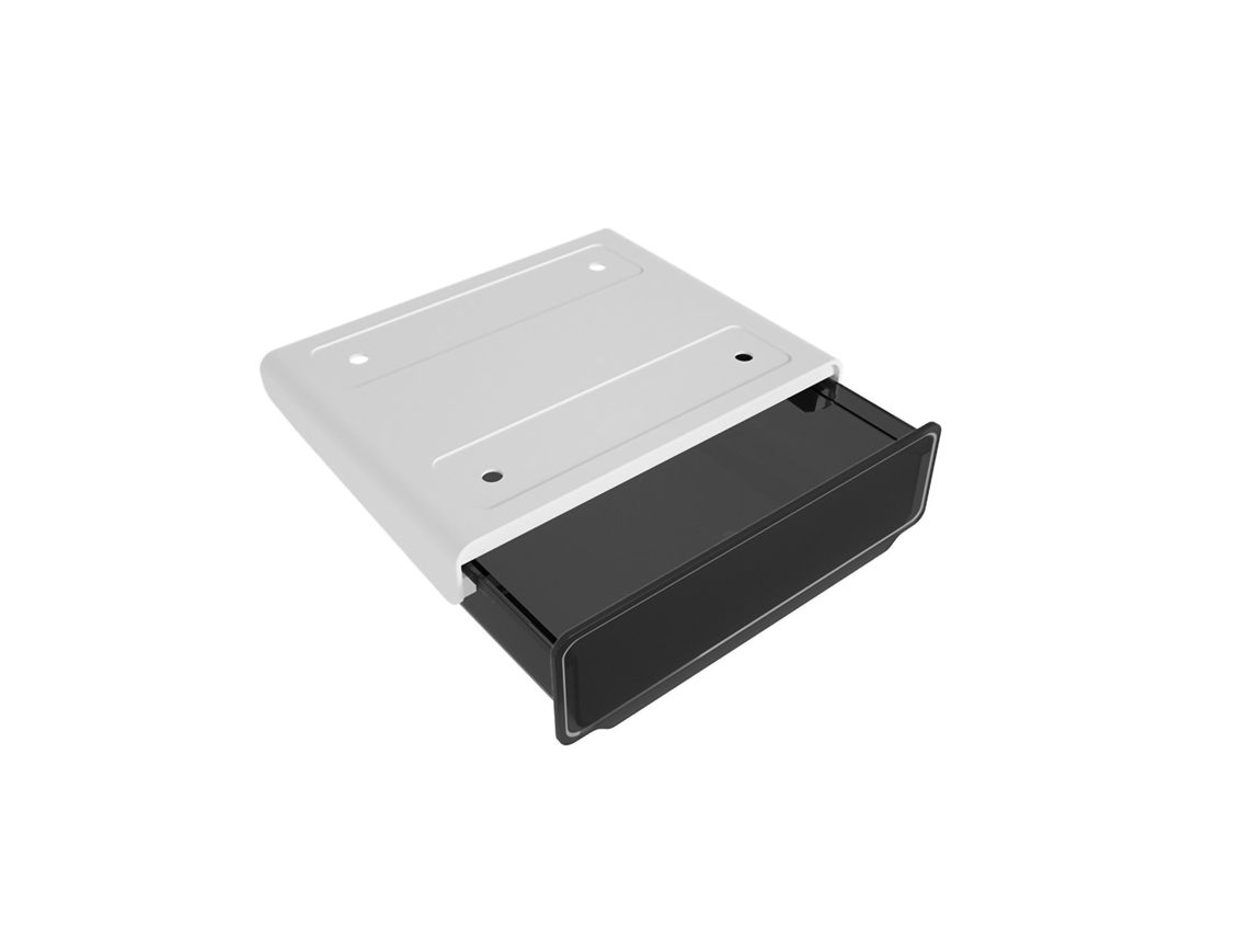 Cajón Oculto Debajo Del Escritorio, No Requiere Perforación, Caja De Almacenamiento Pequeña Y Transparente De Abs Ps Para Dormitorio.