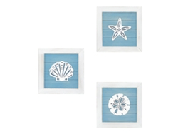 Decoración de pared 3D con estilo oceánico y decoración vintage