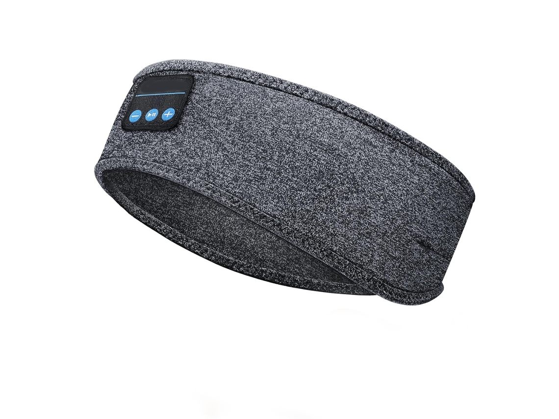 Auriculares para dormir, auriculares deportivos Bluetooth con diadema y altavoces estéreo HD ultrafinos, perfectos para dormir, hacer ejercicio, trotar, yoga, insomnio (gris) IKIKSO