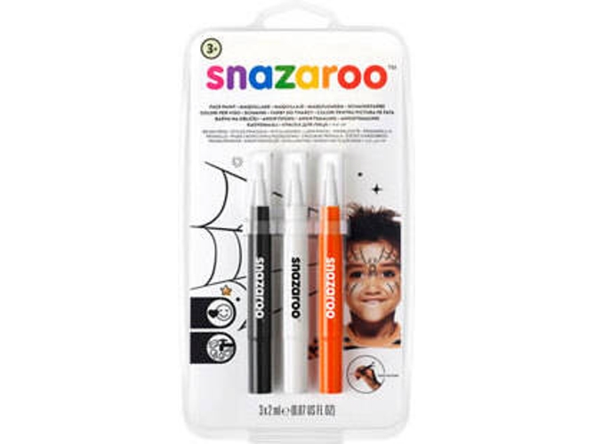 Pinturas Faciales SNAZAROO Halloween (3 Unidades)