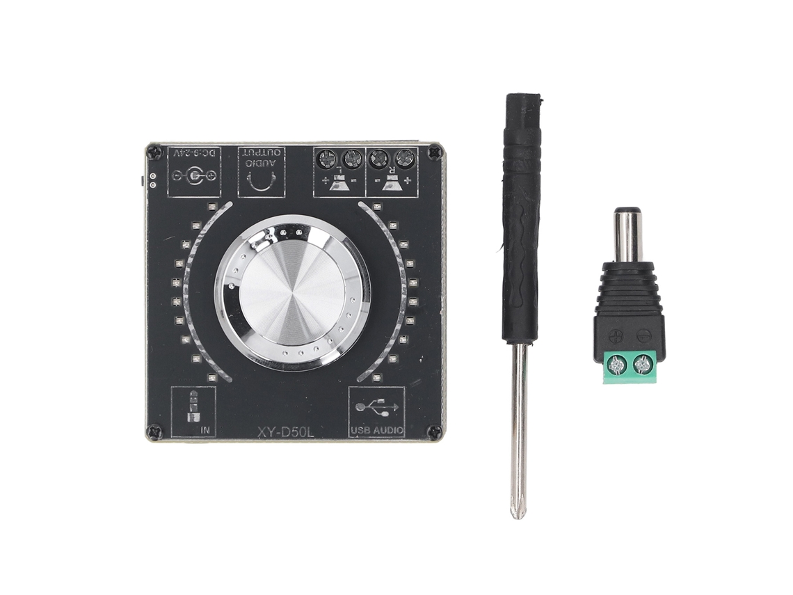 Placa Amplificadora Bt 2x50w Digital 2 Canales Com Entradas Aux Usb Placa De Som Pc Dc9-24v