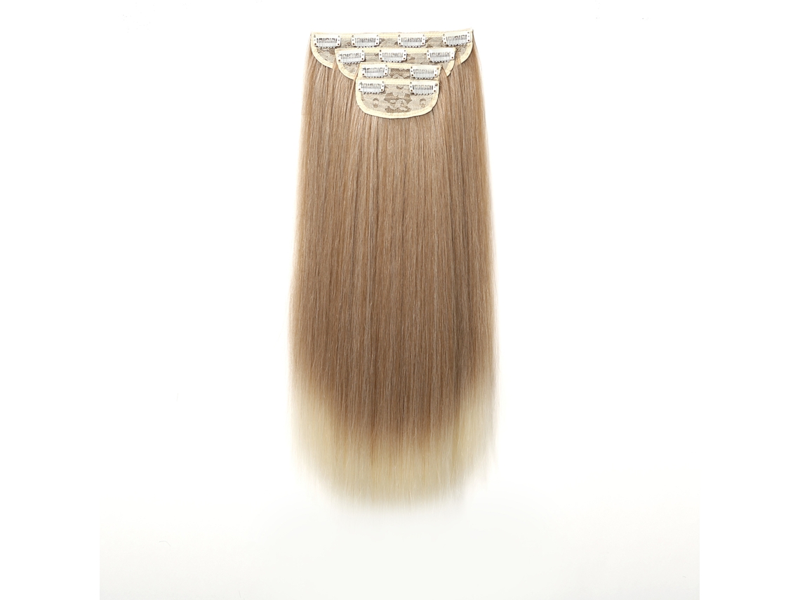 Conjunto De Extensiones De Pelo Rectas Clip-in 22 Pulgadas 4 Piezas Para Mujer