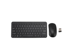 Combo De Teclado Y Ratón Inalámbricos De 2,4 Ghz Con 78 Teclas Silenciosas Y Teclas Redondas Ergonómicas Para Ordenadores De Sobremesa Y Portátiles.