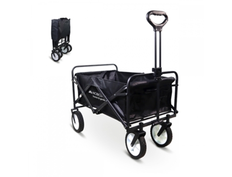 Carro de transporte playa y jardín MOBICLINIC Asa ajustable 85x54,5x75cm Plegable Ruedas 360º Duna Pro