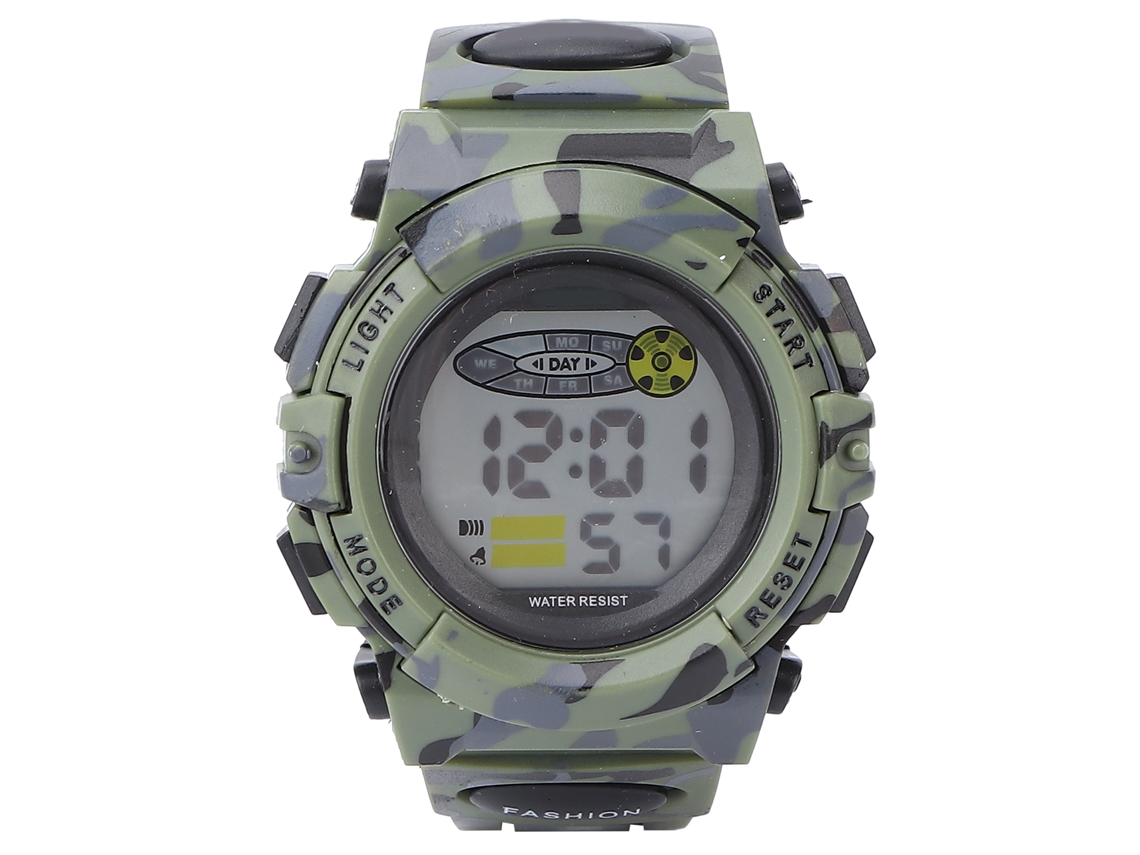 Reloj Deportivo Digital Niños Impermeable Cronómetro Hora Dual Slidercam