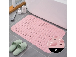 (rosa) Alfombrilla De Baño Con Ventosa Antideslizante, Material De Pvc, Alfombrilla De Masaje Ecológica