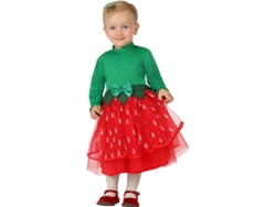 Disfraz de Bebé DISFRAZZES Fresa Con Lazo (Talla: 0 a 6 meses)