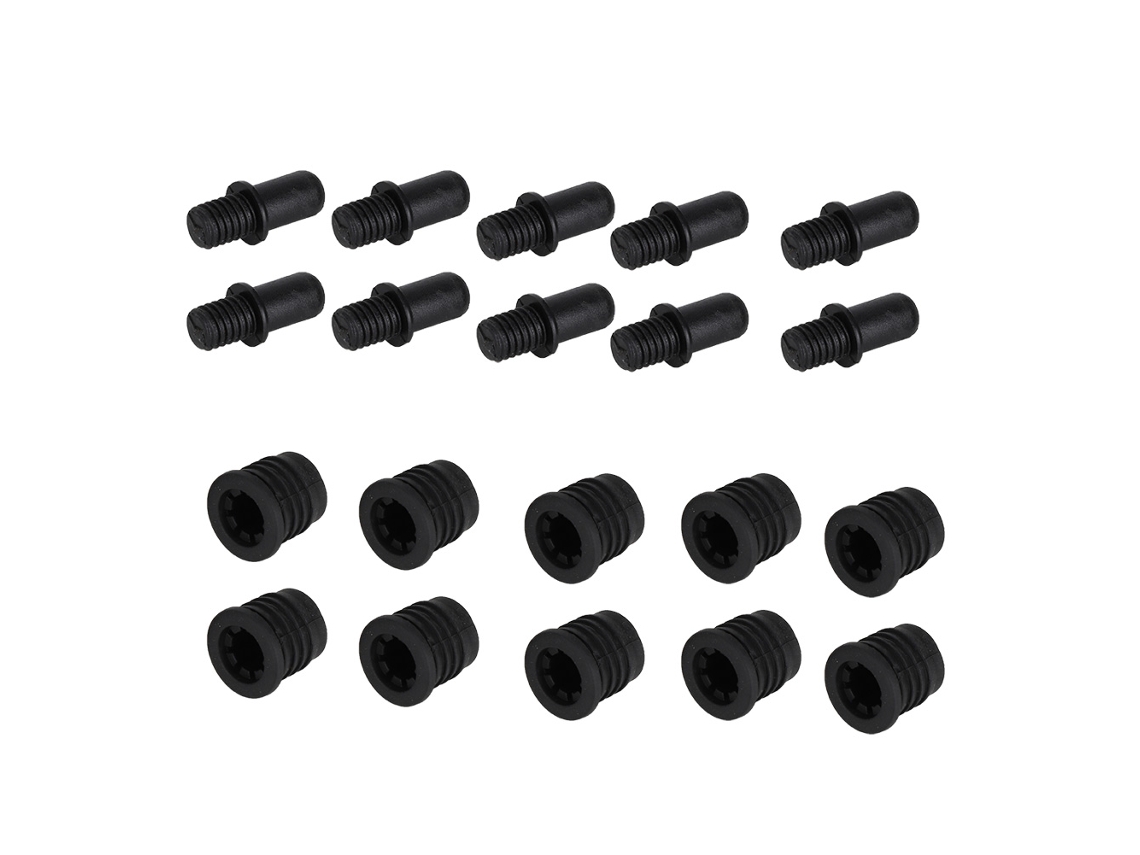 Clips De Presión Decorativos De Plástico A Prueba De Polvo Para Asegurar Las Rejillas De Los Altavoces (10 Pares)