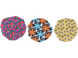 Juego de 3 gorros de dormir infantiles de satén ajustables, con estampado de cera, duraderos, prácticos, atractivos y Gokoco