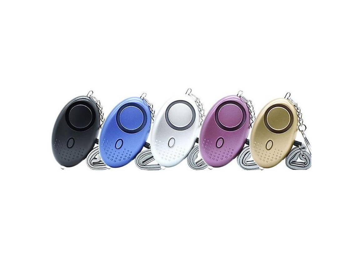 Alarma De Seguridad Aprobada Por La Policía 130db Con Linterna Led Para Emergencias Personales Rosa
