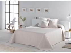 Colcha NAF NAF Brenne (Beige - 250 x 270 cm - 50% Algodón 50% Poliester)