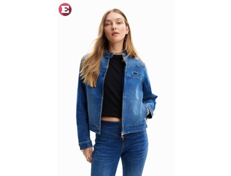 Chaqueta de Mujer DESIGUAL Vaquera Ross Mezclilla Azul (XS)