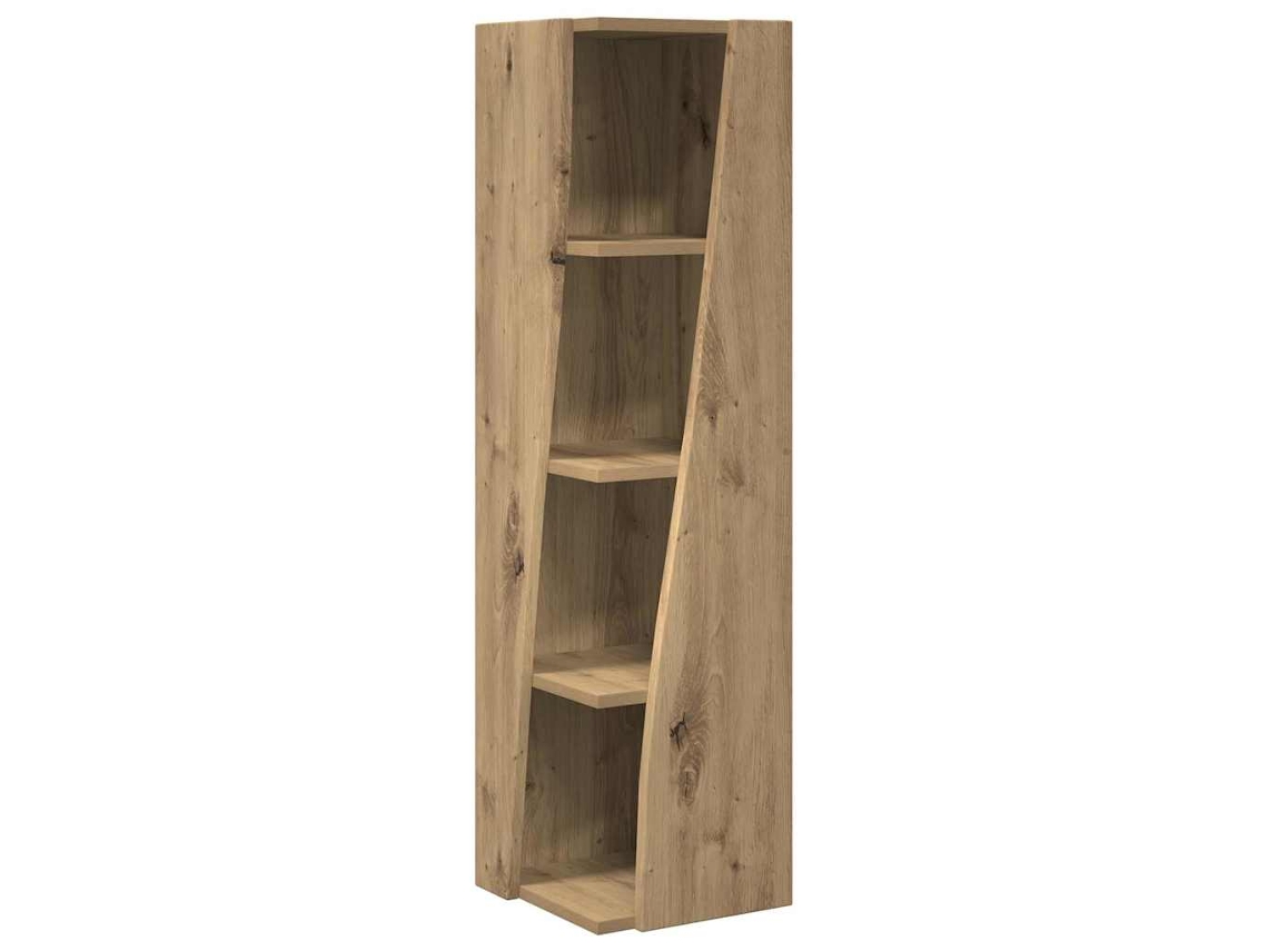Maison Exclusive - Armario De Esquina Roble Artesanal 27,5x27x102cm