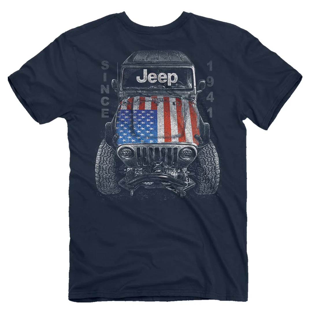 Jeep - Big Usa T-shirt Unisex Rockinstone Size:xxl