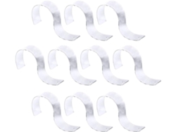 10 Soportes Exhibición Cinturones Acrílico Transparente Superficie Rebabas Estante Almacenamiento Tiendas